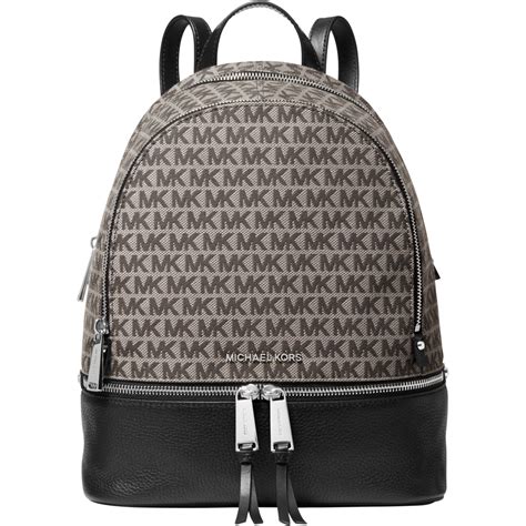 ichael michael kors rhea zip leather backpack medium|Michael Kors rhea zip bag.